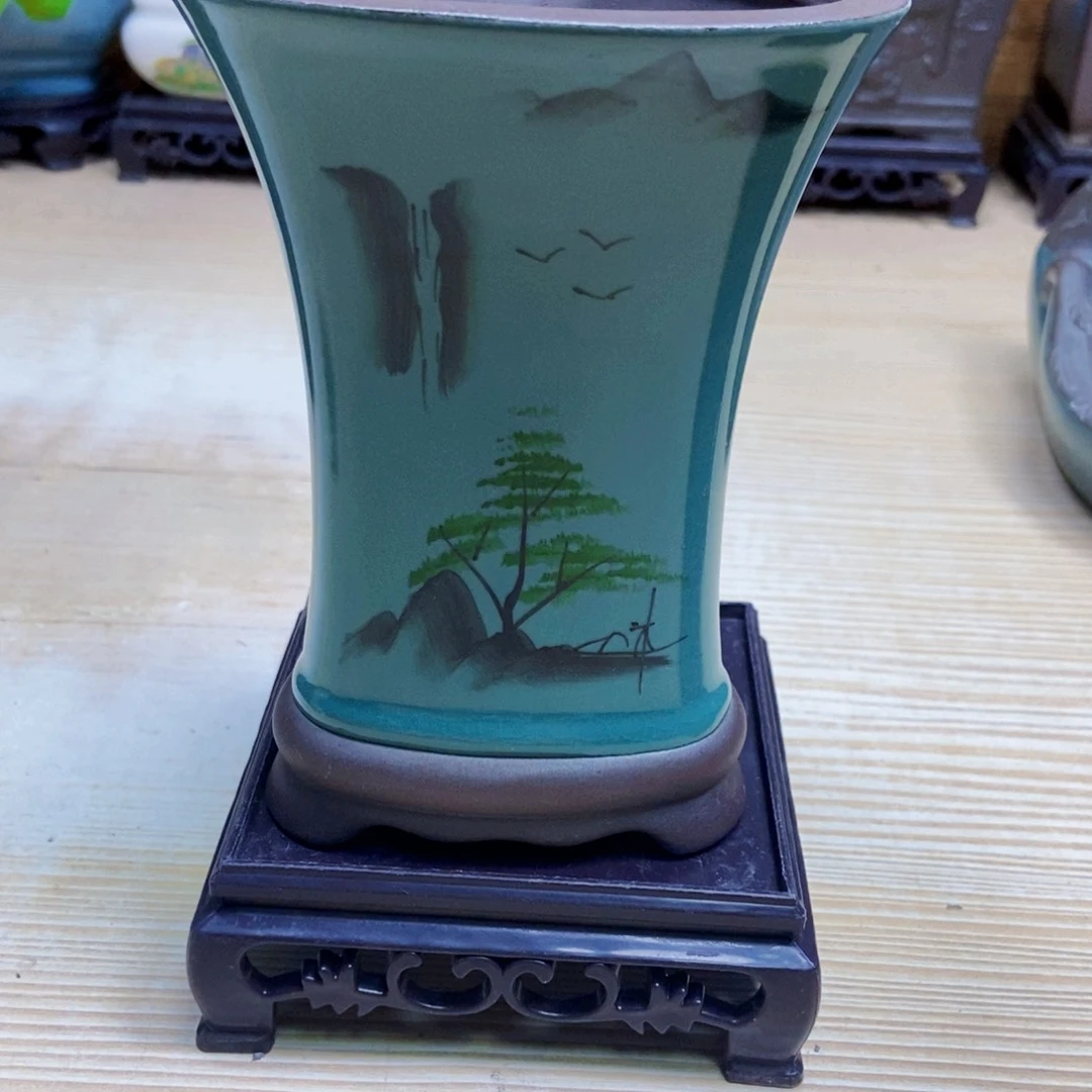 瓷片陶瓷花盆陶瓷艺术