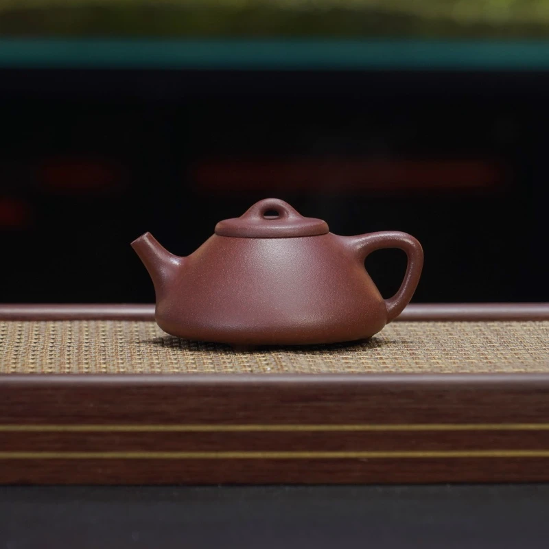 ZFF底槽青[子冶石瓢250CC]宜兴黄龙山原矿手工紫砂壶