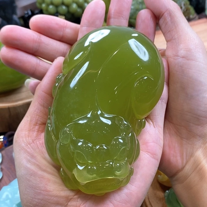 蛇纹石玉未镶嵌手把