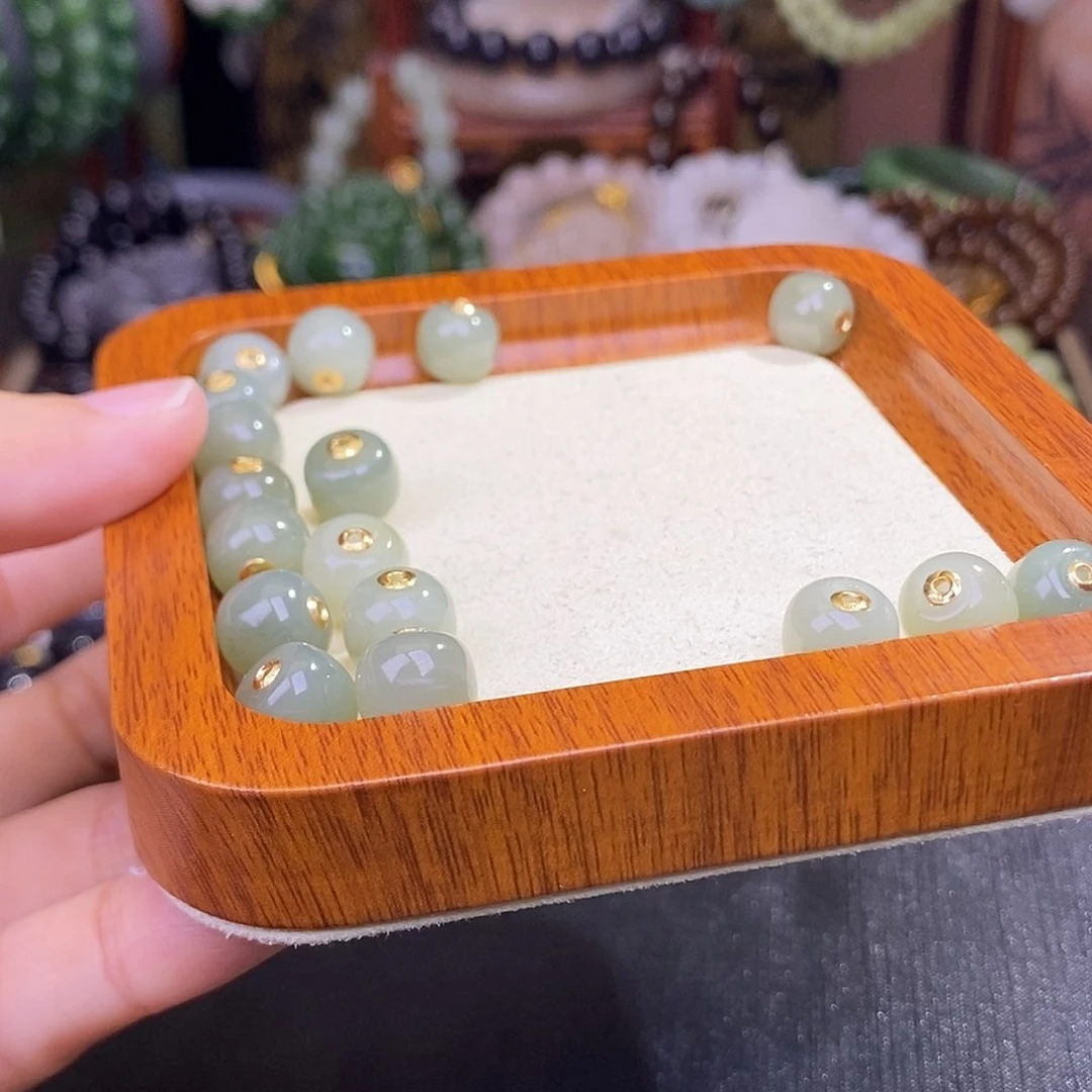 和田玉未镶嵌颈饰多样性发一 18.K金且末蓝路路通微棉清货