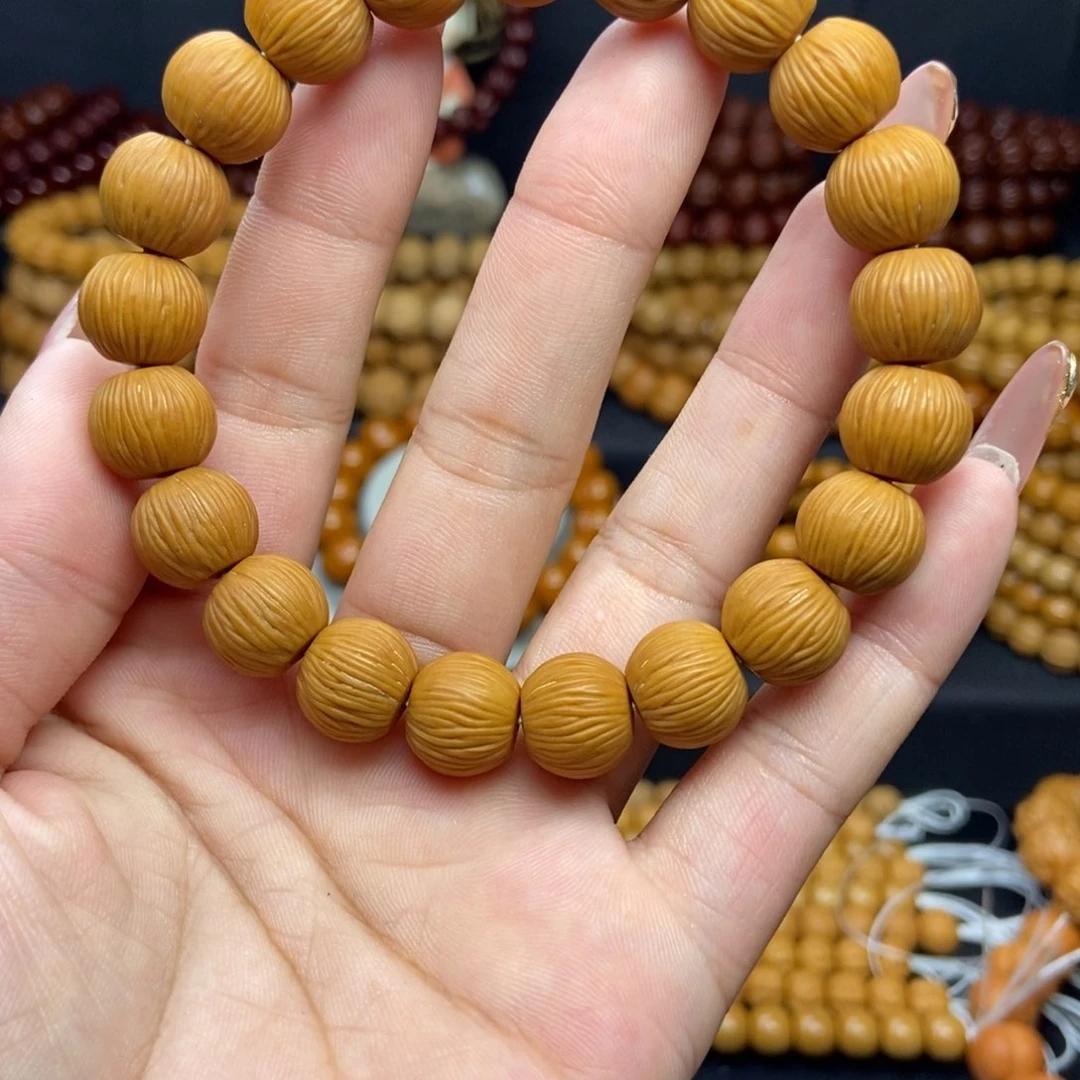 猴头核桃手串王*王金丝