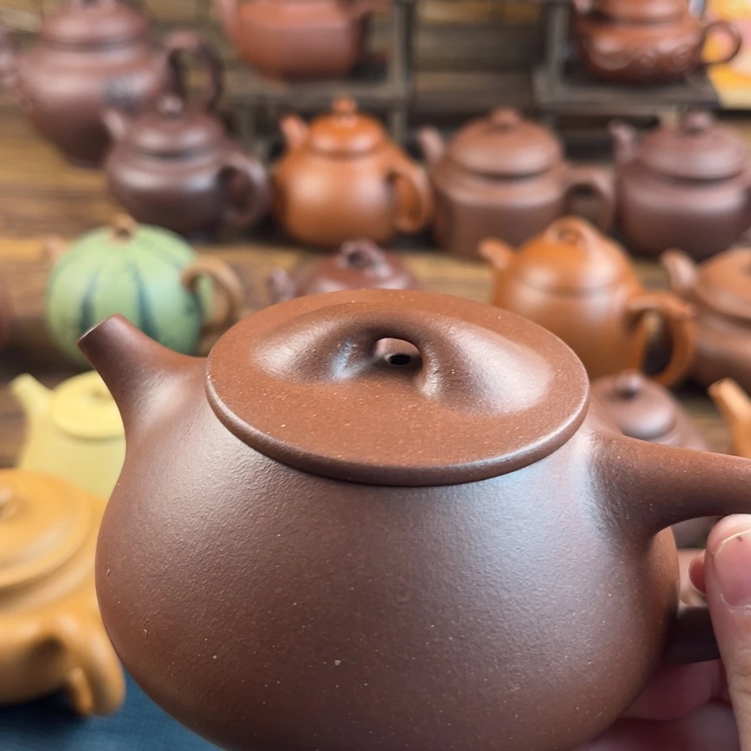 用***里茶壶紫砂手工制作工艺精湛