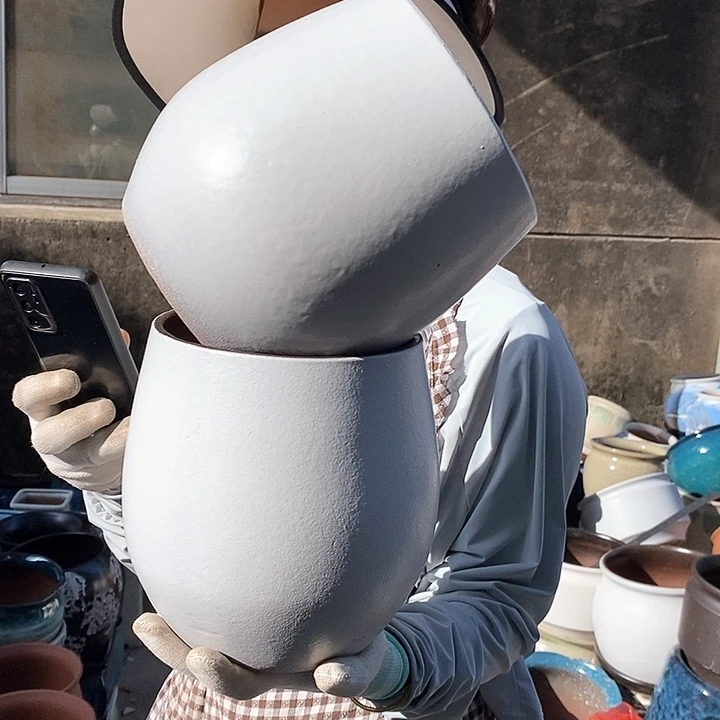 紫砂花盆正品口16高21