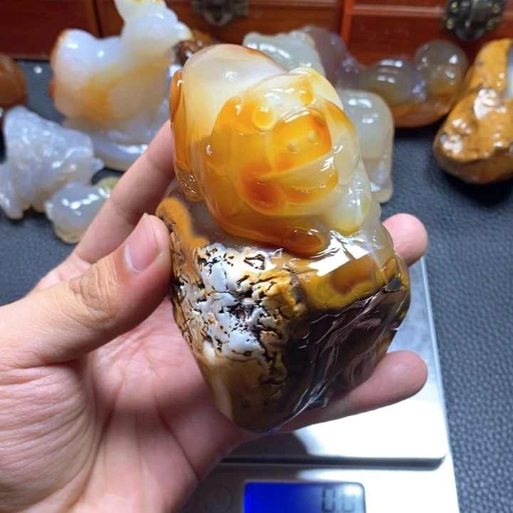 玛瑙/玉髓吊坠未镶嵌车*