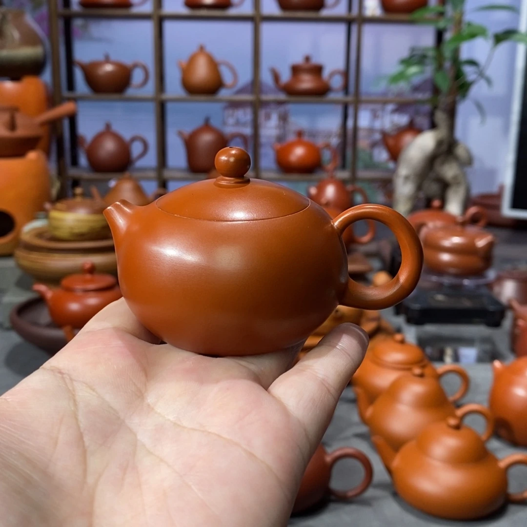 朱泥茶壶吴炫杰朱泥西施壶75c