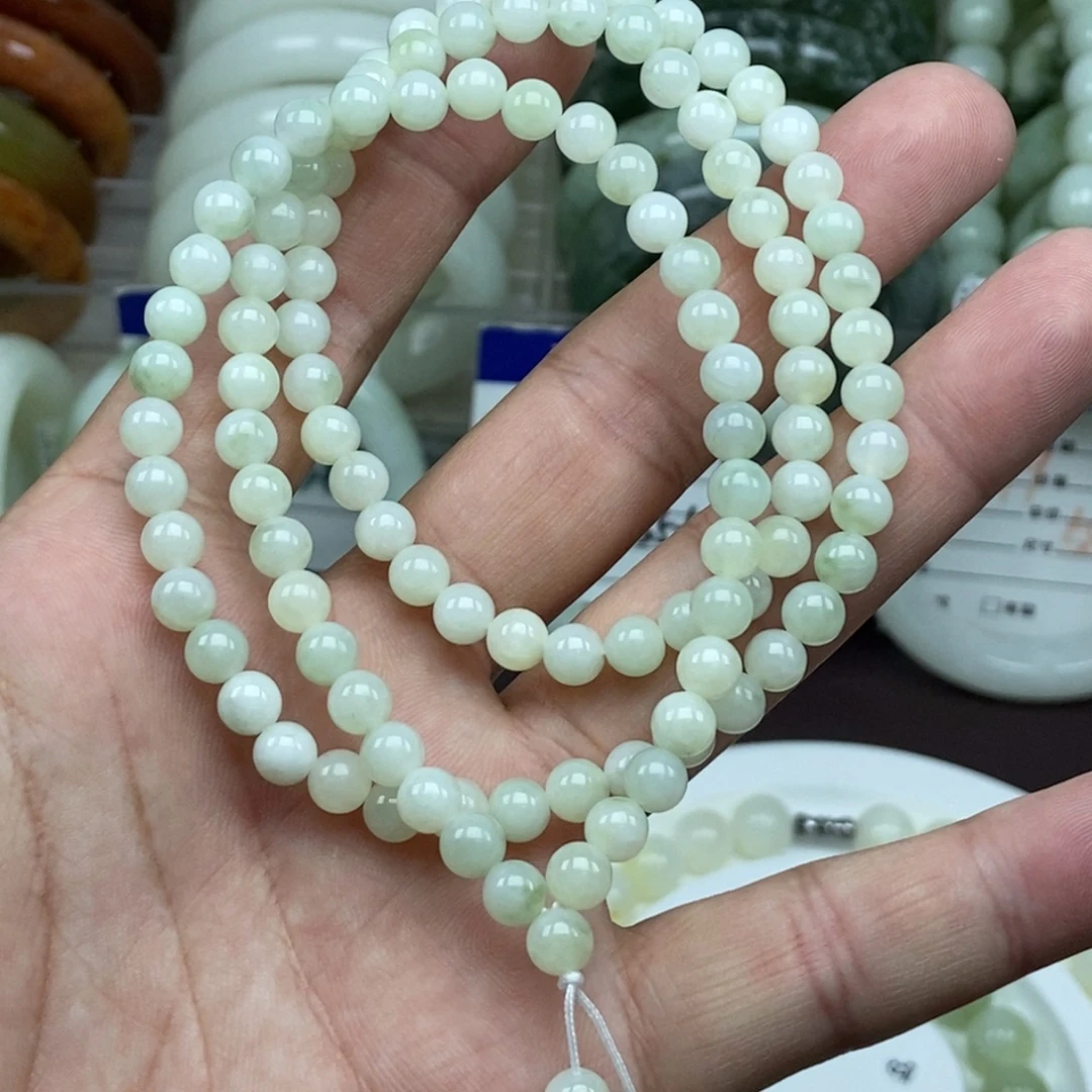 蛇纹石玉未镶嵌手链