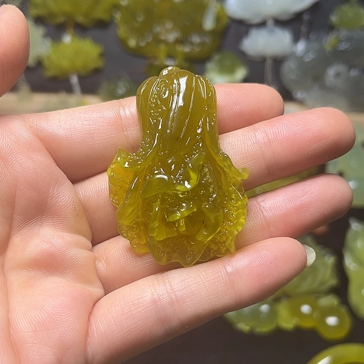 未镶嵌蛇纹石玉发饰