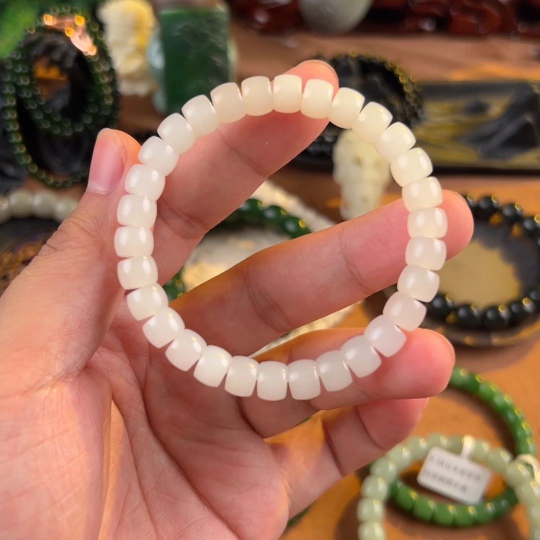 和田玉未镶嵌手链