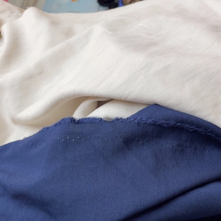 天丝（莱赛尔纤维）藏青色天丝棉2米