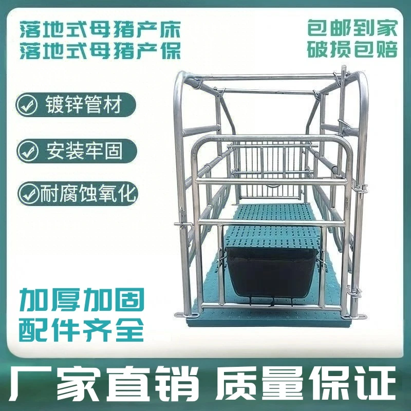 新款母猪产床|高标准品质母猪产保一整套带漏粪板落地限位母猪栏
