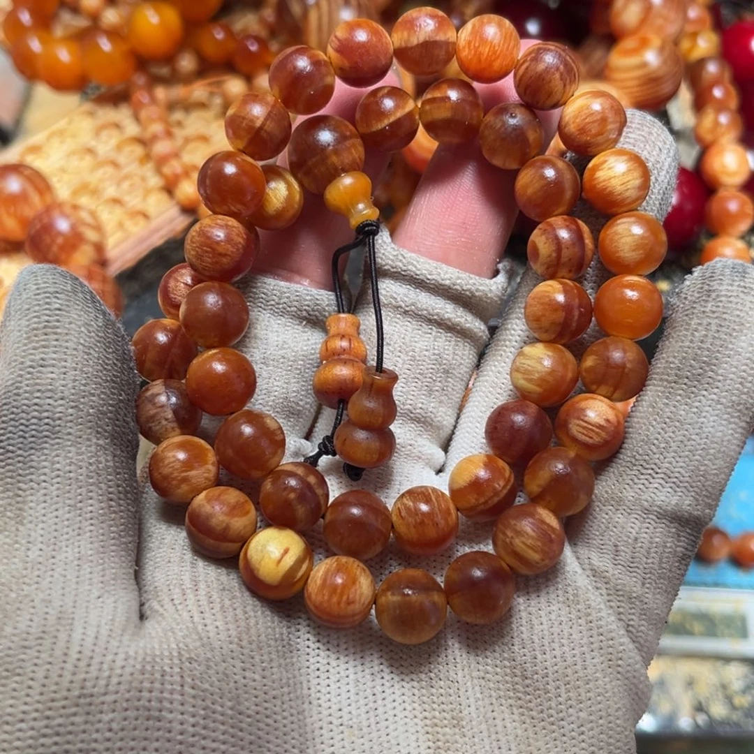 史***ﻬ松木（琥珀木）手串/手链1.0手持