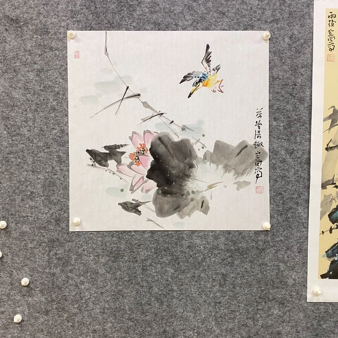 国画尚定固国画作品