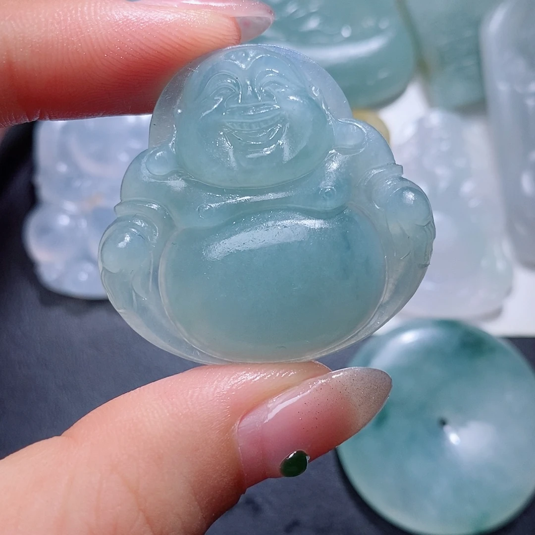 定制翡翠未镶嵌毛货付款后联系客服确认抛光