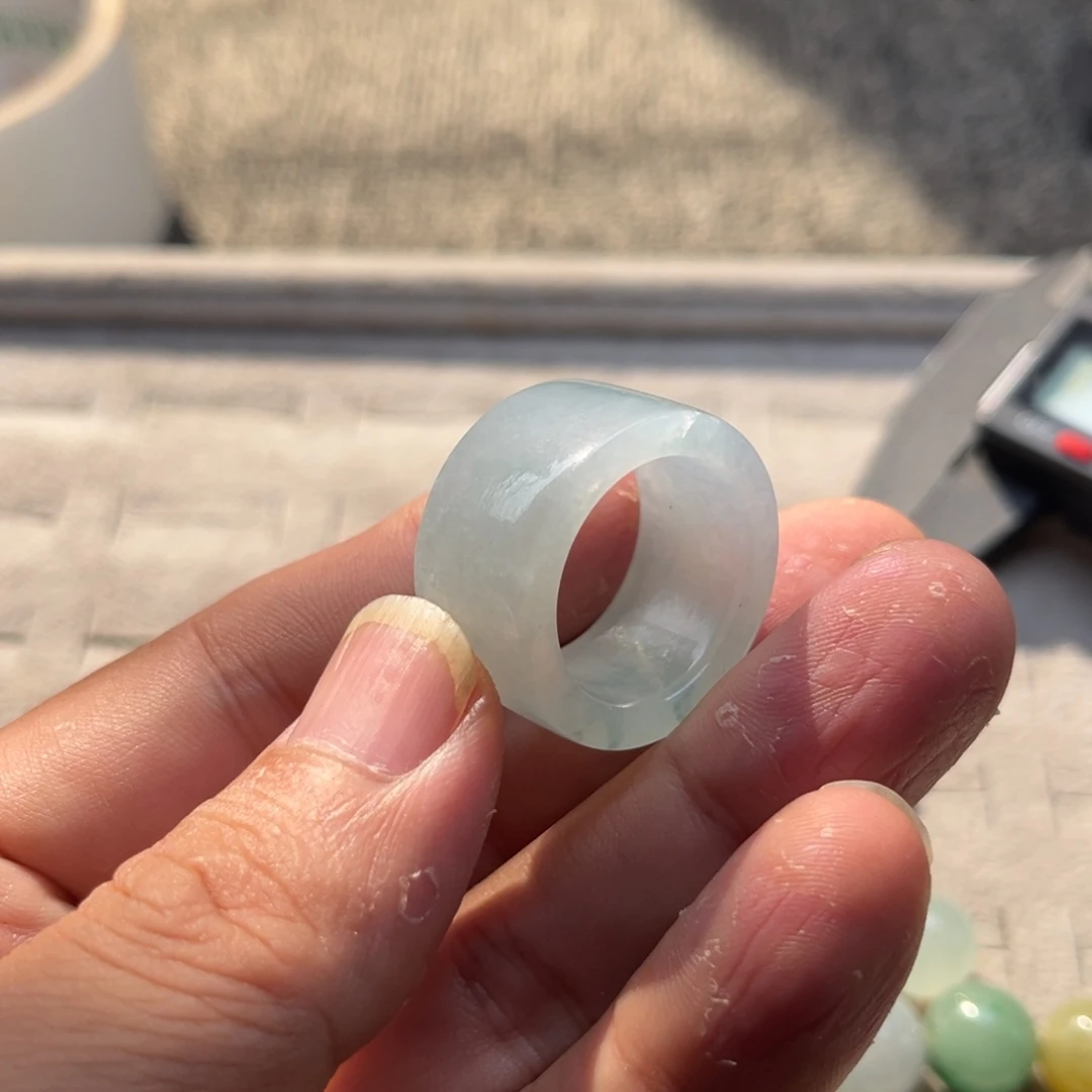 定制翡翠未镶嵌翡翠扳指卡21