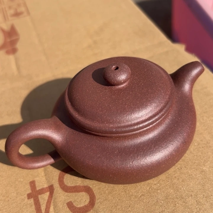 紫砂茶壶紫泥仿古120cc