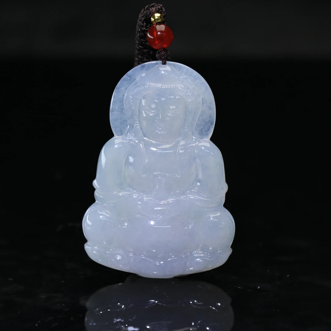 5天然缅甸翡翠A货冰观音/000214/上海嘉禾拍卖