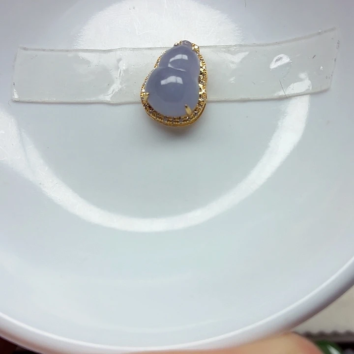 翡翠18K金镶嵌手链天然缅甸翡翠A货