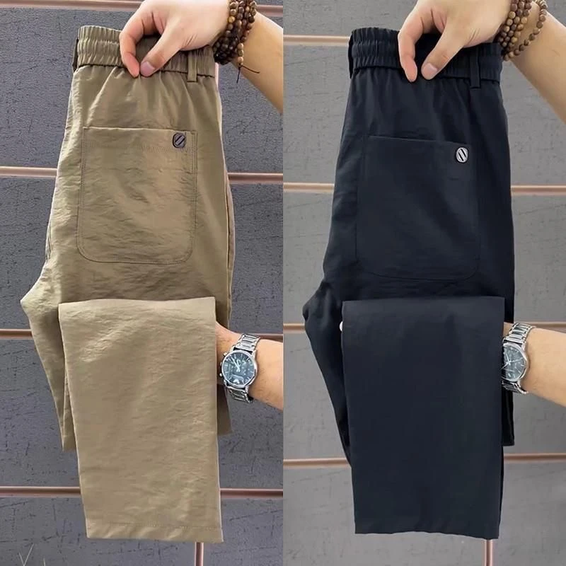 裤子男夏季宽松运动裤男士直筒百搭休闲时尚潮流春夏休闲裤薄款