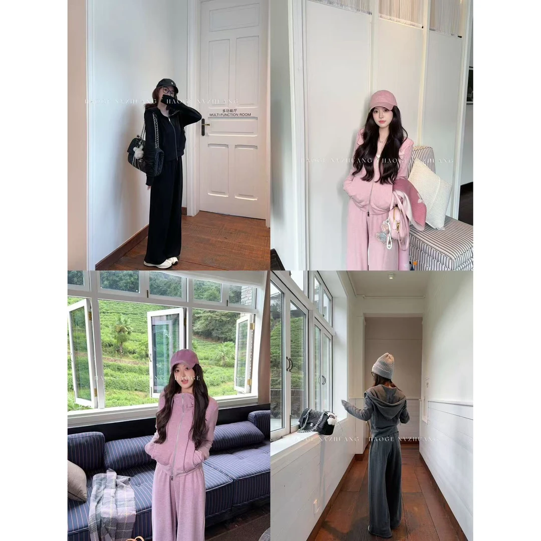 浩哥严选●早八计划HGQ5TZ3634A外套+休闲裤套装预