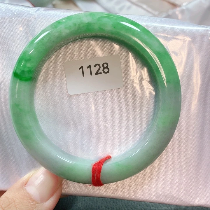 翡翠手镯未镶嵌天然翡翠手镯54.3