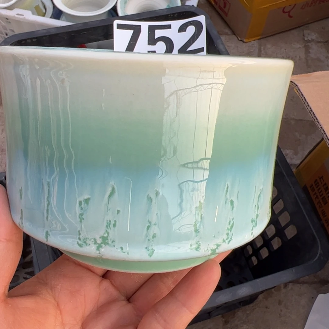 景德镇手工盆 内口9
