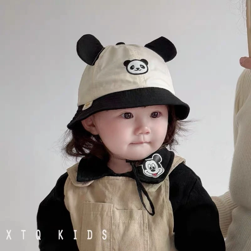 宝宝渔夫帽春秋薄款可爱超萌婴儿遮阳帽男女小童2025新款防晒盆帽