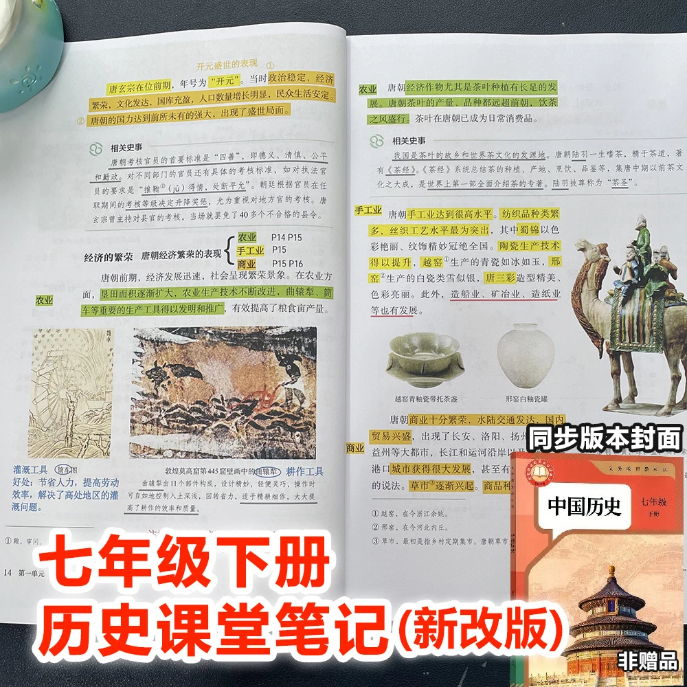 【历史课堂笔记】新改版7七年级下册部编人教版初一小四门复预习WD