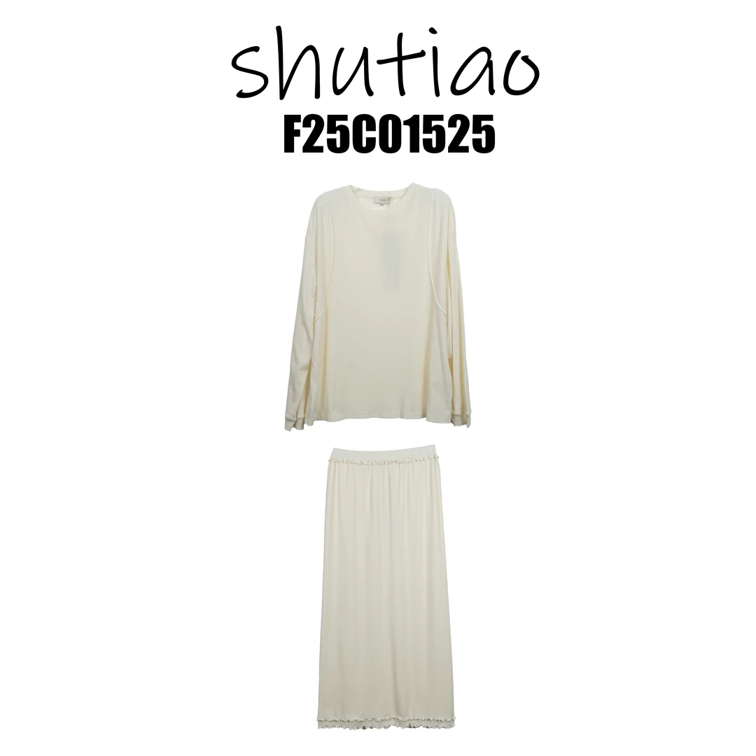 【SHUTIAO】2025春夏：新款小众设计款时尚套装F25C01525