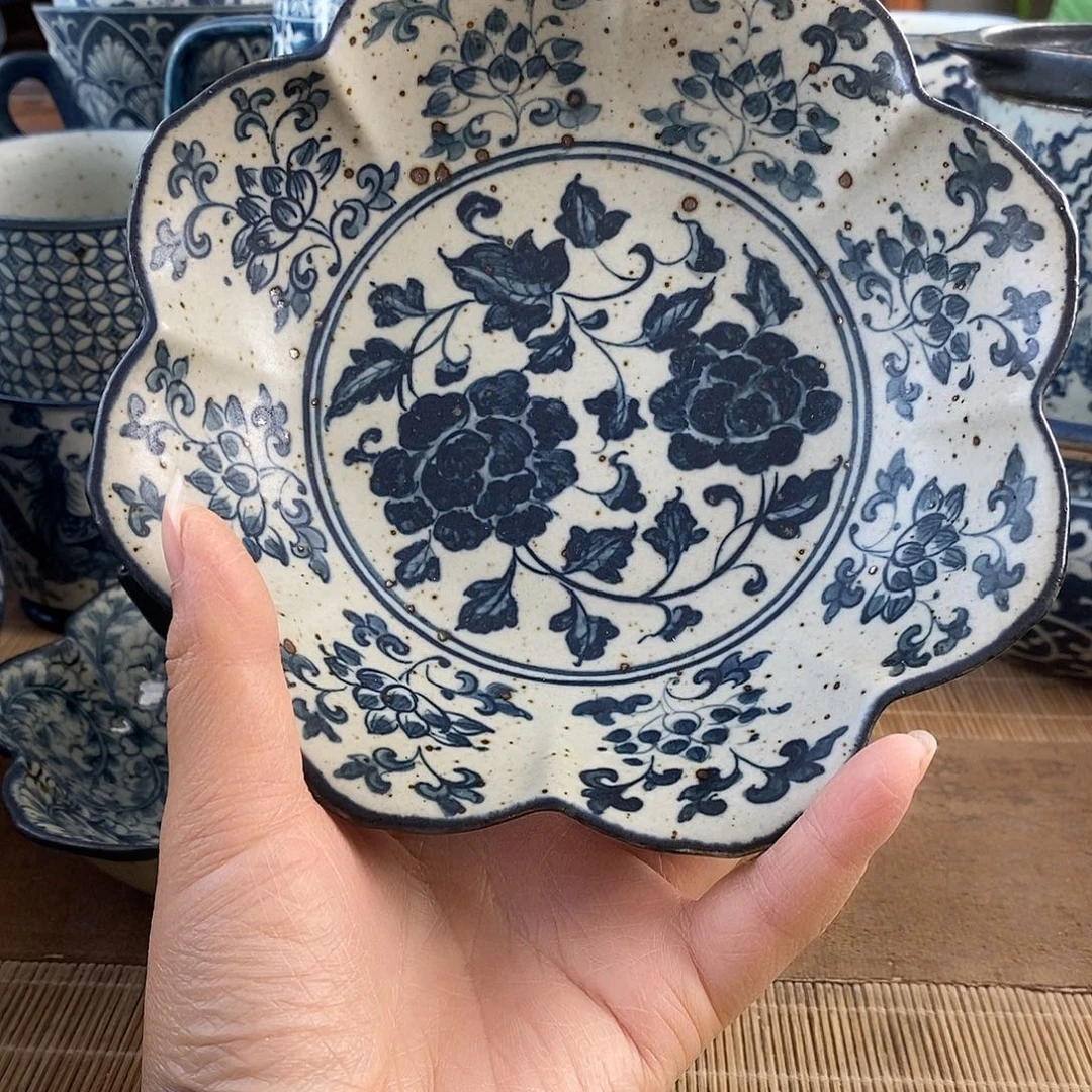 陶手工手绘青花高温陶瓷