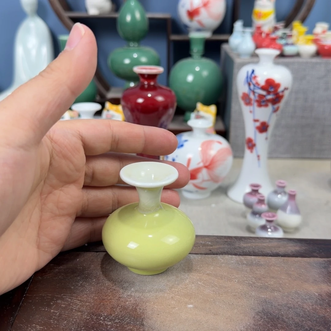 陶瓷手工小花器摆件