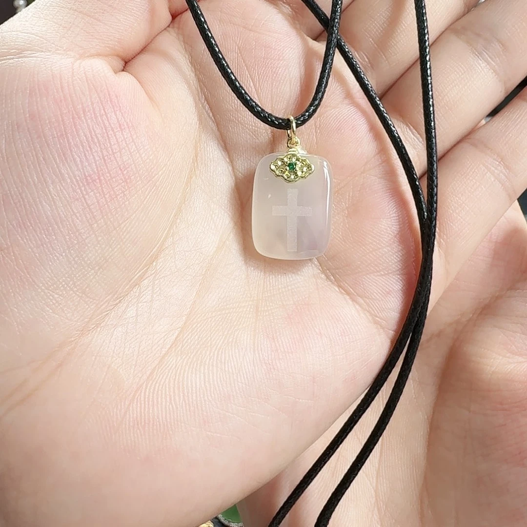 玛瑙/玉髓颈饰合金