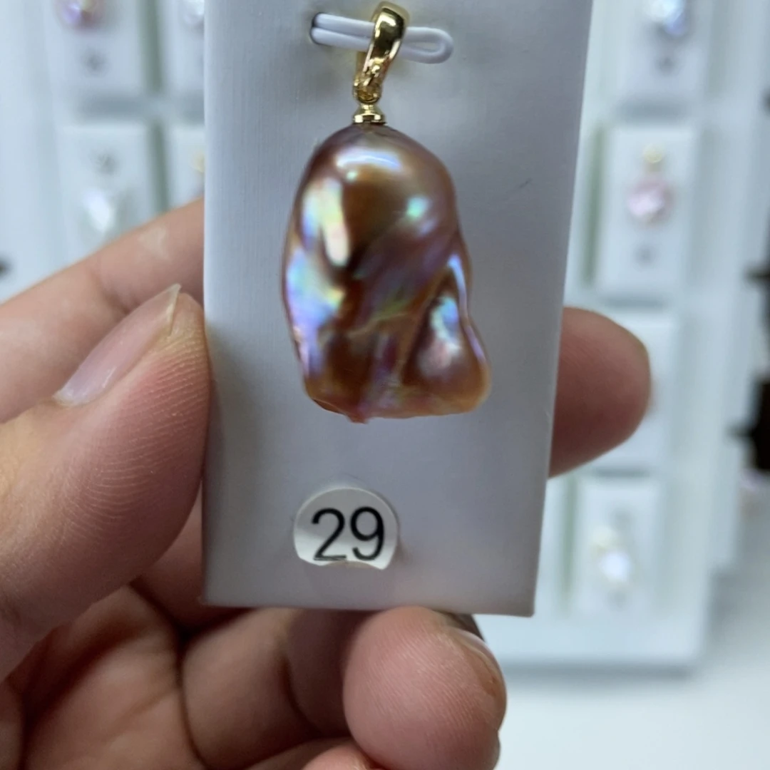 淡水珍珠吊坠(不含链)合金