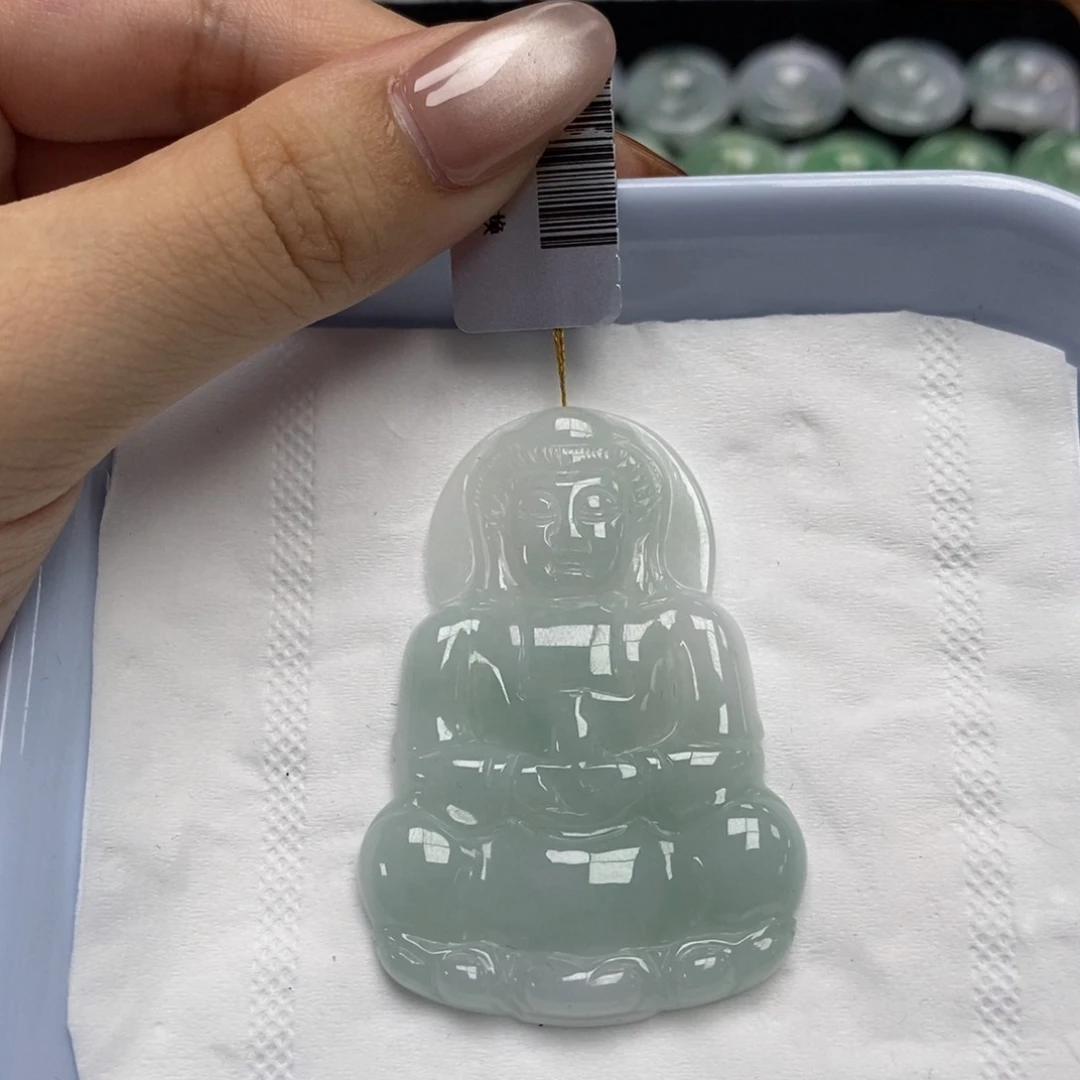 颈饰未镶嵌翡翠观音