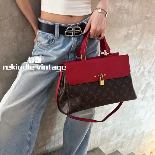 95新 LouisVuitton/路易威登 复燃精选/Venus锁头斜挎包16年