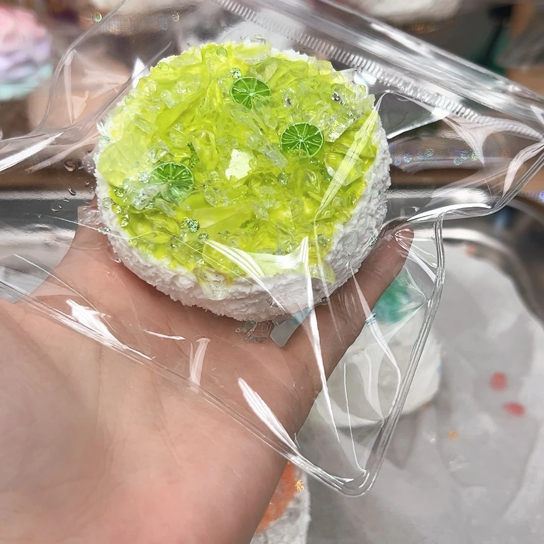 硅胶碎冰青柠檬圆吐司160g