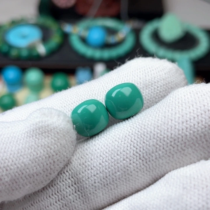 高瓷绿10mm老型一对