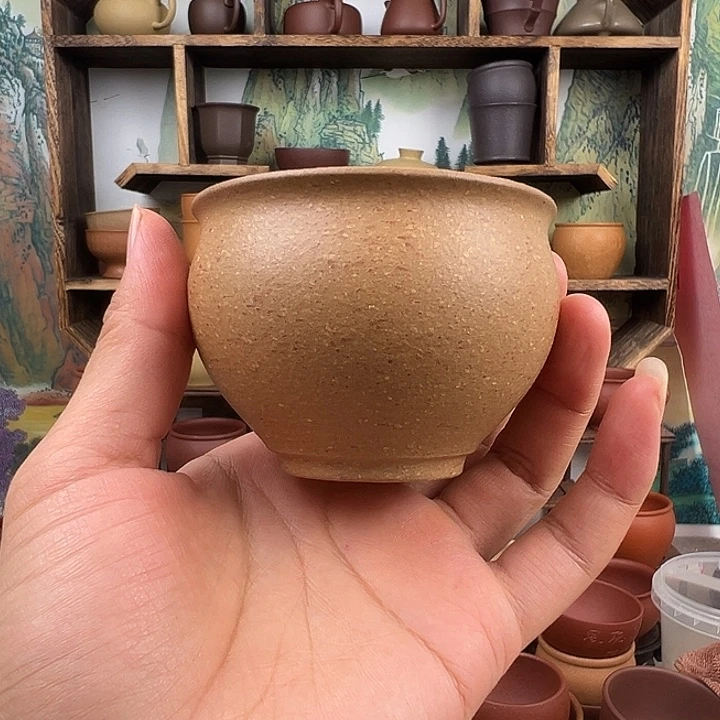 紫砂茶杯拙器甄选，纯原本矿。