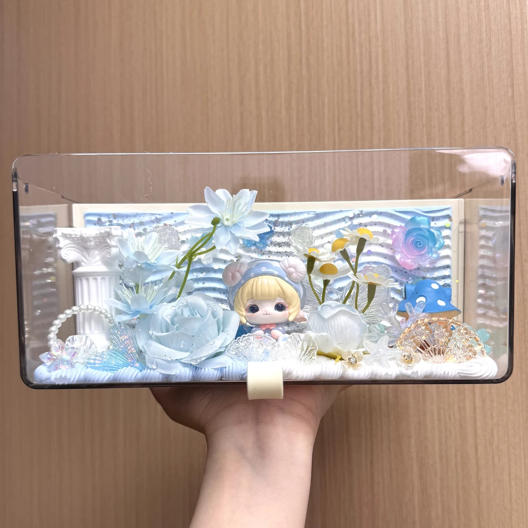 正版重工DIY奶油胶抽屉手机支架音箱 储物收纳 家庭氛围摆件混端