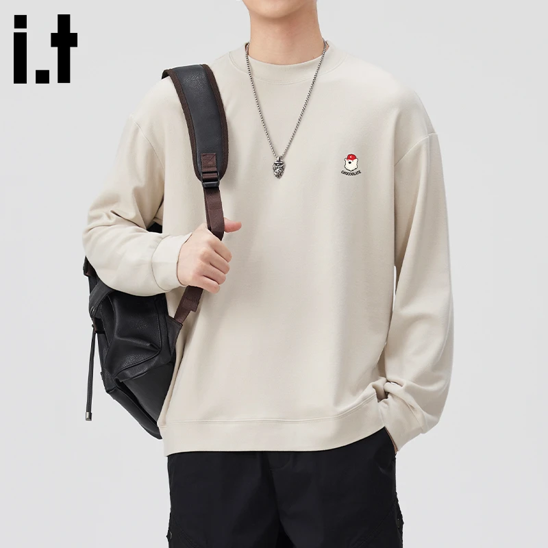 i.t:CHOCOOLATE潮流长袖t恤男款秋冬新款日系宽松百搭长袖打底衫