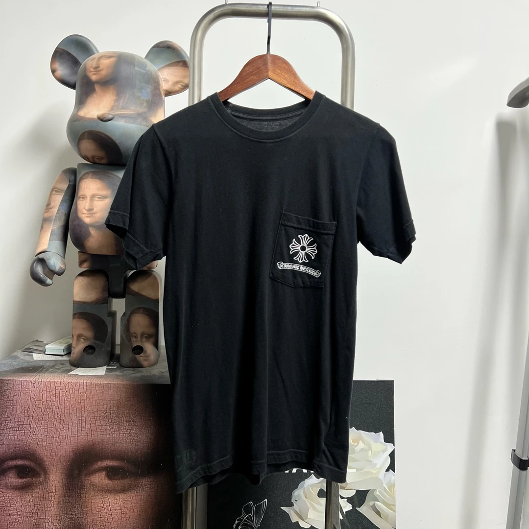 99新 Chrome Hearts/克罗心 黑色梵文短袖O0410尺码S衣长67胸围46