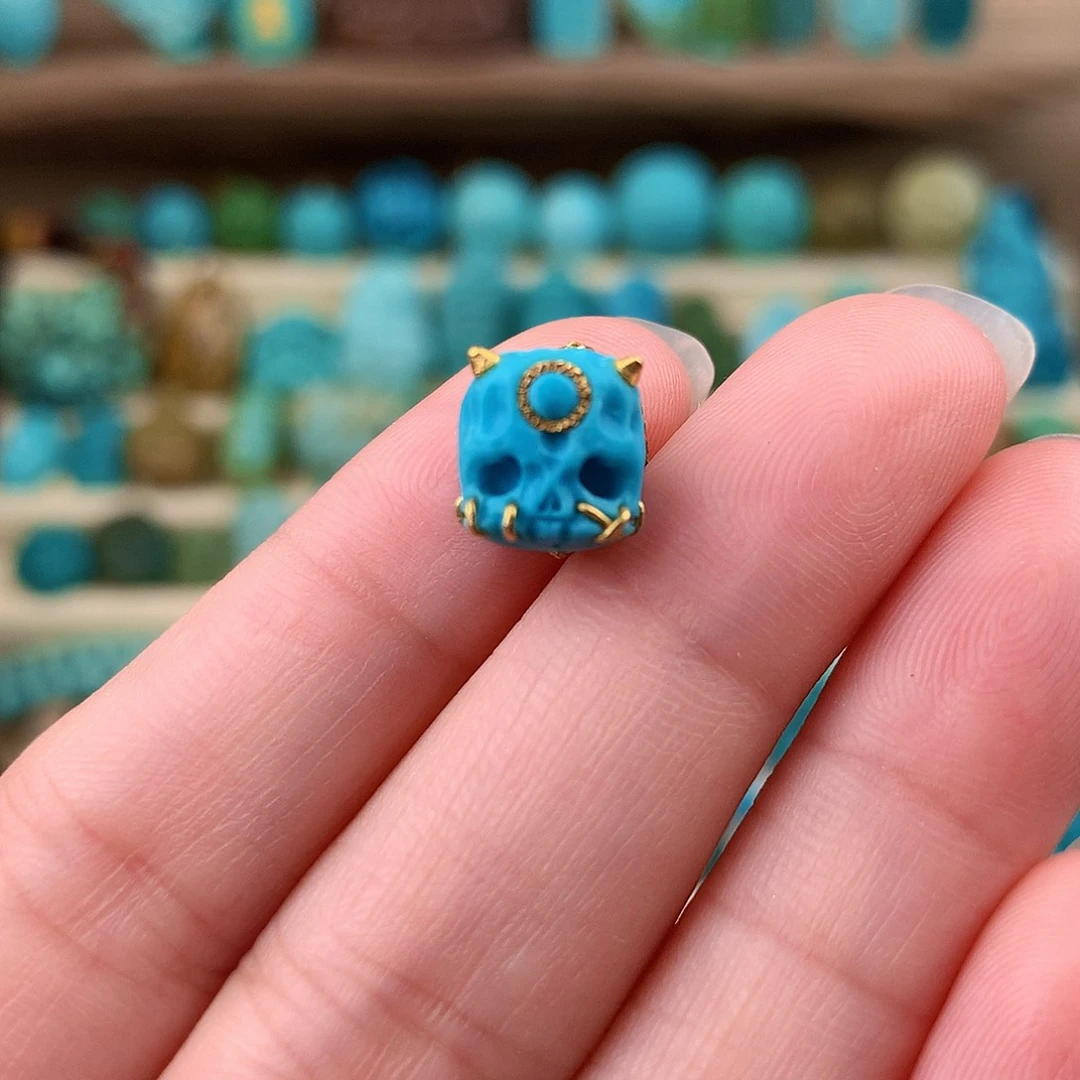 未镶嵌绿松石珠宝奇石9