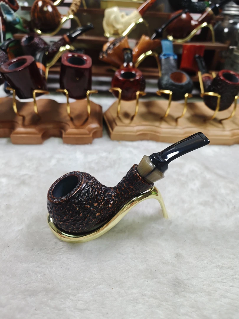 意大利进口石楠木龙爪蛋老式烟斗9MM（实物以直播间展示为准）