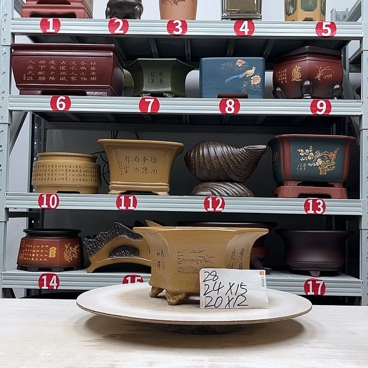 紫砂花盆紫砂花盆