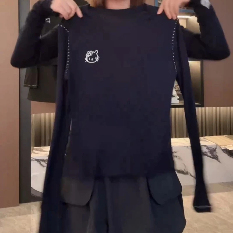 新款休闲百搭洋气卡通印花正肩T恤LK2507878