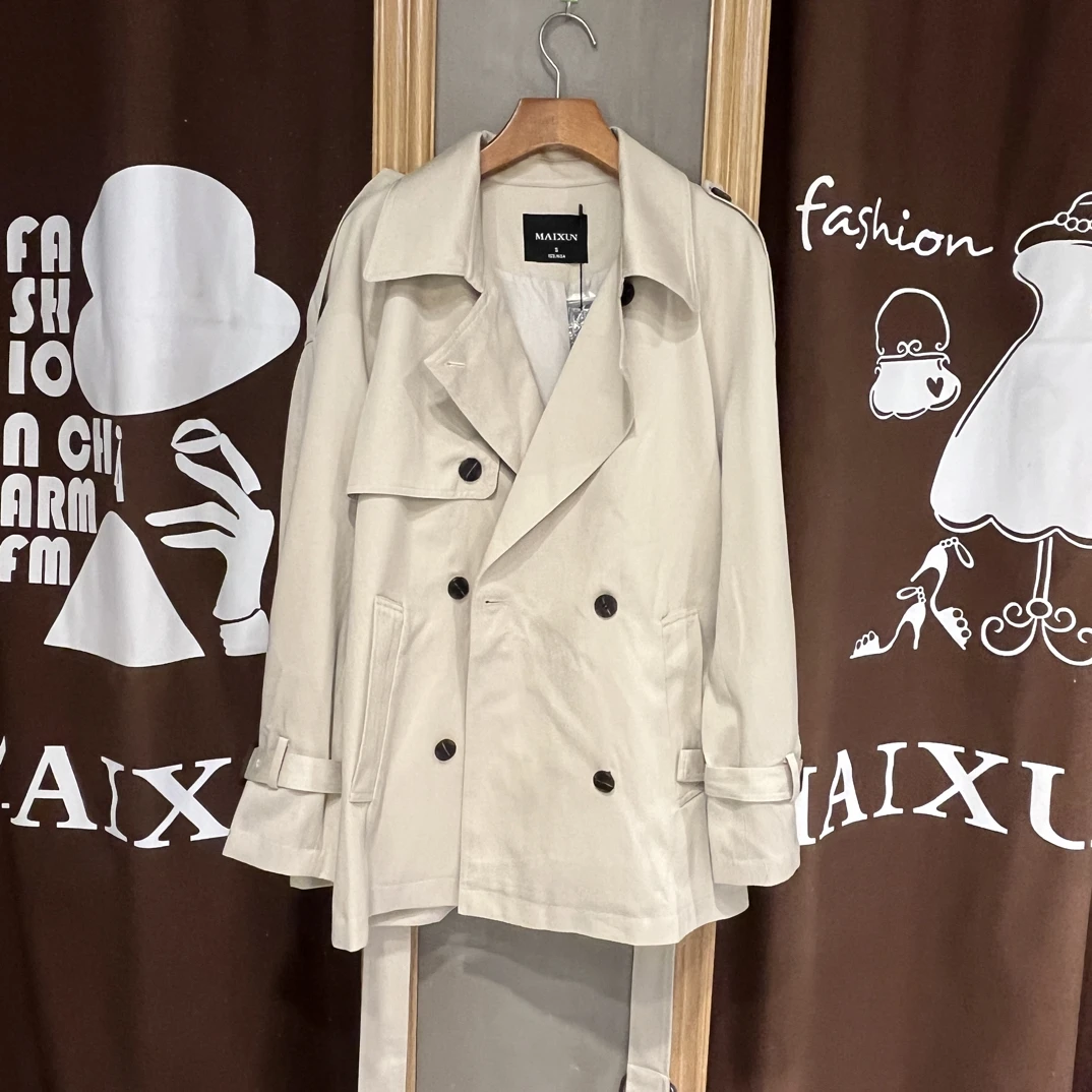 麦寻秋季新款FYMXS01B中长风衣