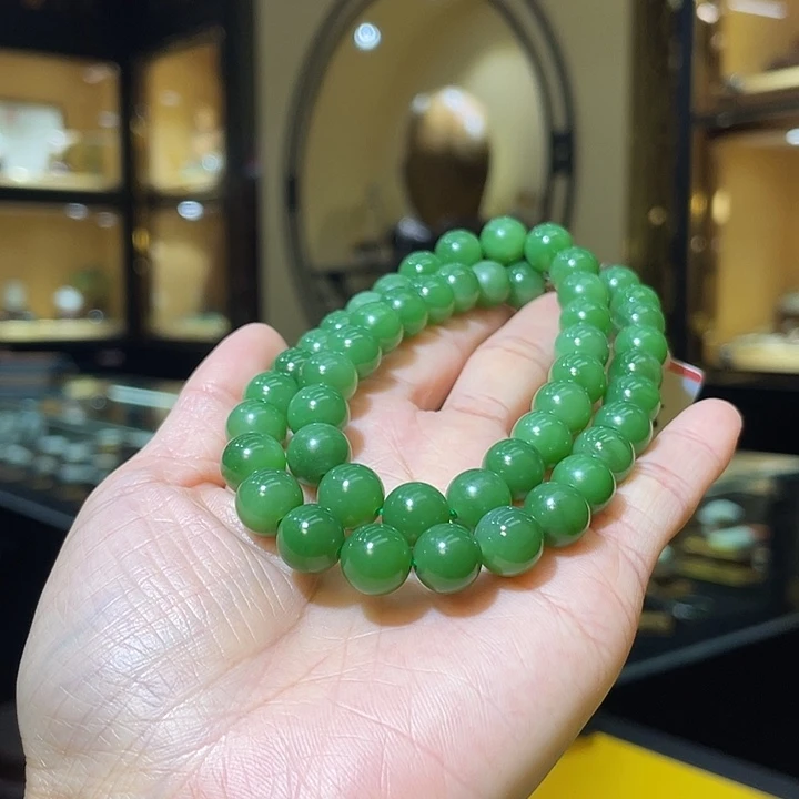 颈饰合金和田玉10mm