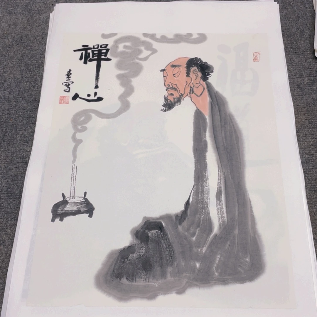 国画1.4平尺国画作品