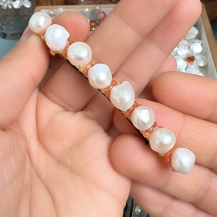 淡水珍珠未镶嵌发饰