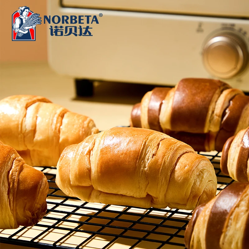 诺贝达爆浆夹心牛角包松软手撕面包下午茶美味早餐点心营养面包