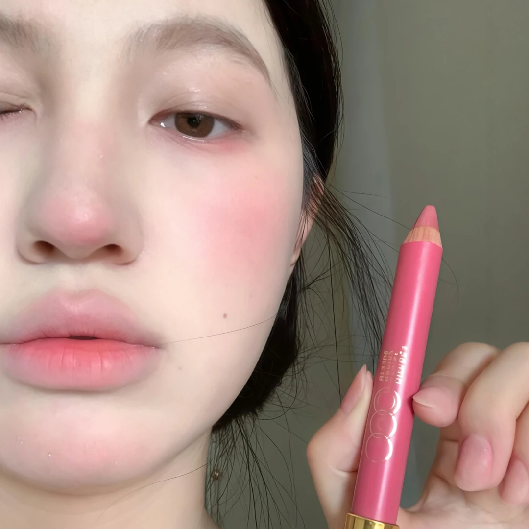 jaden同款！ooo双头腮红笔修容笔多用棒2025新款爆款膨胀收缩杏色